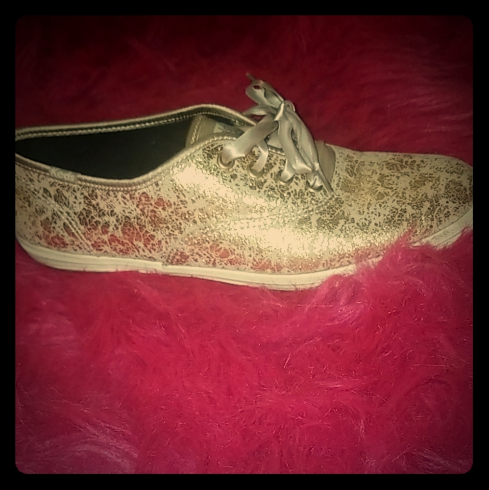 Rose gold Keds
